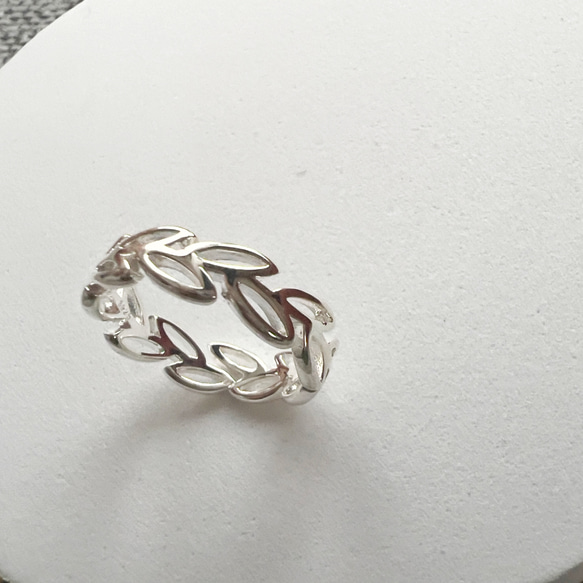 【特集掲載】LEAF silver925刻印あり free ring 2枚目の画像