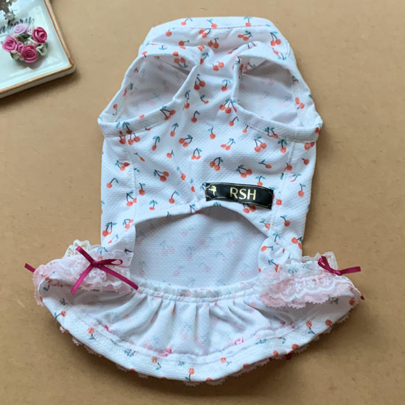 RSH4.RSH5 Cool contact fabric Cherry連體狗服 第3張的照片