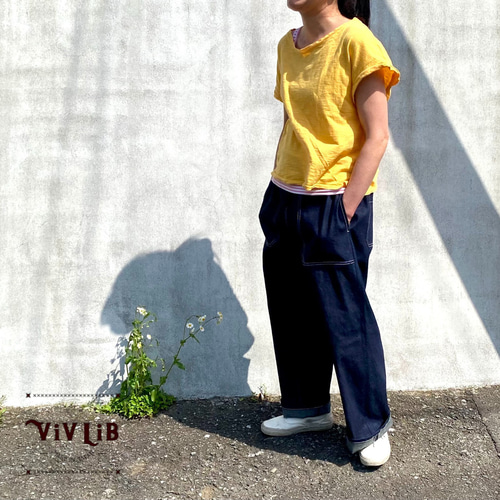 ロサンゼルス発 BTFL 刺し子 パッチワーク イージーパンツ Mサイズ ○【雑貨・その他】 | itotoca