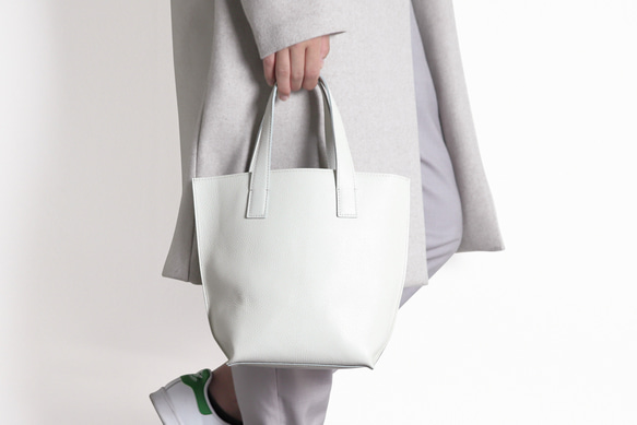 エンボスシュリンク レザー トートバッグ レディース ミニトートバッグ