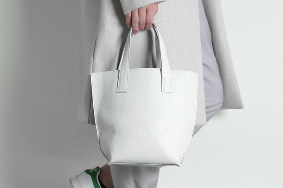 エンボスシュリンク レザー トートバッグ レディース ミニトートバッグ