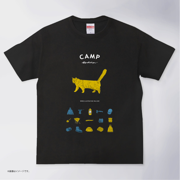 「CAMP」コットンTシャツ/送料無料 2枚目の画像