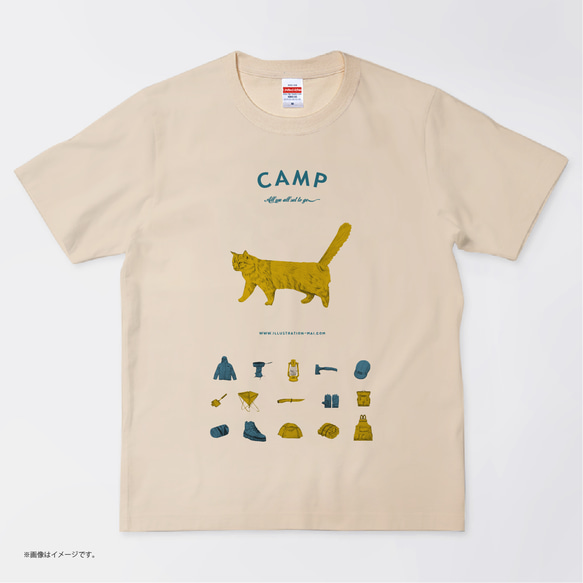 「CAMP」コットンTシャツ/送料無料 4枚目の画像