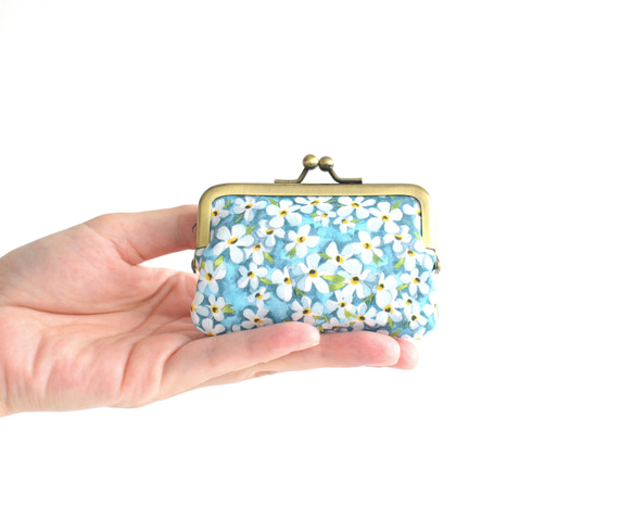 口金包 - Frame purse (S) - Liberty "Petal Wish" Blue [123] 第1張的照片