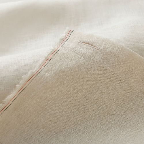 自然素材 麻 リネン 100％ カーテン「エブリクリーム」 自然素材