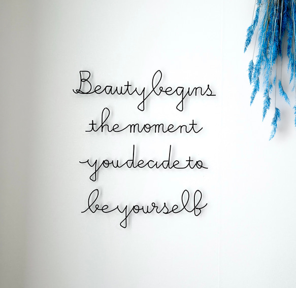 ココシャネル名言（Lサイズ） ワイヤーアート ワイヤークラフト