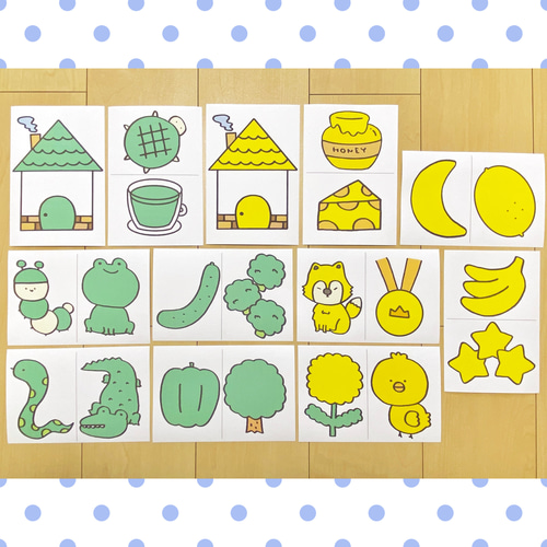 カード おうちと色分けカード 保育教材 クイズ おもちゃ・人形