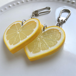 リニューアル♡ フレッシュ！ハートレモン♡キーホルダー 食品サンプル レモン 5枚目の画像