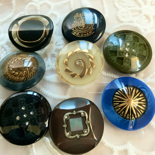 SALE＊8個セット＊デッドストック高級ボタン＊3cm！ ボタン