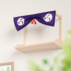 棚板("Tanaita") 寬度27cm 帶有神幕(“Zinmaku”)的巴(Tomoe)紋 使用國產柏 適合雙手的尺寸 第1張的照片