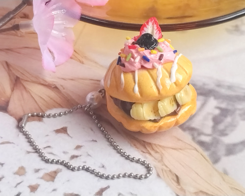 フルーツのチョコサンドの大きいマドレーヌのボールドチェーン