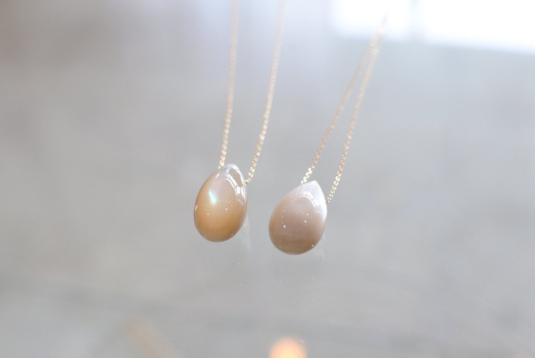 【受注生産】K18夜光貝ネックレス ~water drop~