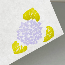 紫陽花のミニレターセット　美しい花　日本の美（活版印刷）【3セット入】 3枚目の画像