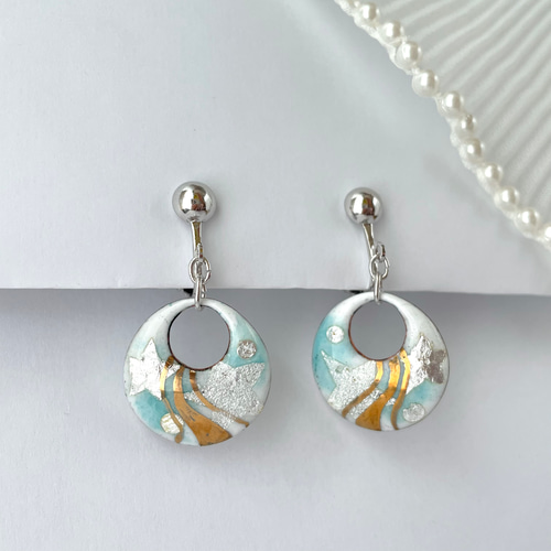 金具が選べる七宝焼 イヤリング・ピアス (278) ピアス（スタッド