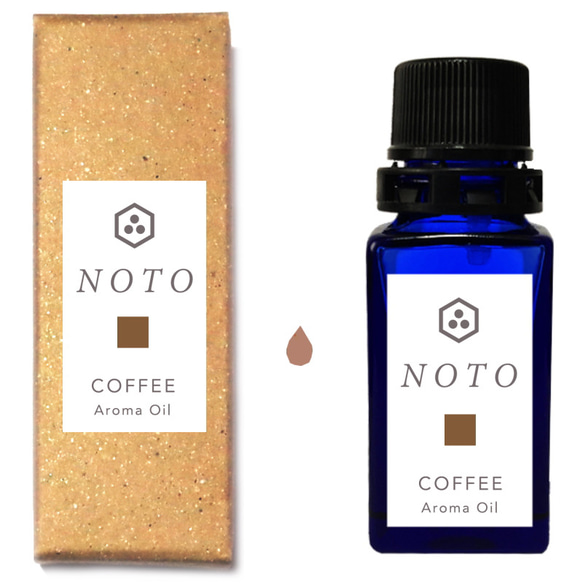 NOTO コーヒーアロマオイル１０ml　ほろ苦い焙煎した珈琲を忠実に再現 コーヒー豆のフレグランスアロマオイル 1枚目の画像