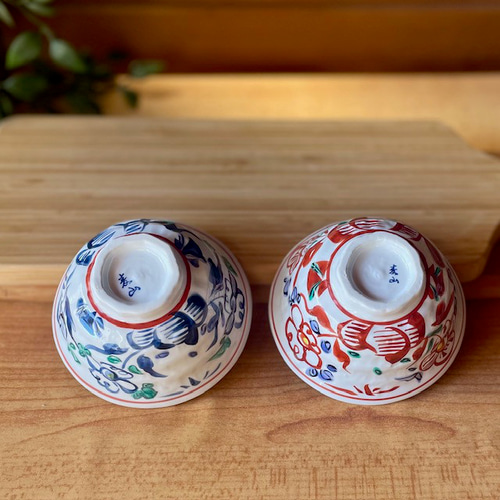 サンリオ ハローキティ×麦山窯 ろくべ型豆茶碗 - Hello Kitty 藍