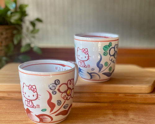 サンリオ ハローキティ×麦山窯 まぐかっぷ - Hello Kitty 紅（あか