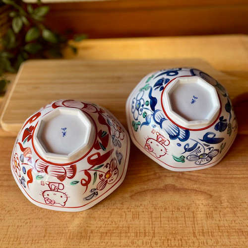 サンリオ ハローキティ×麦山窯 八角ぼうる15cm - Hello Kitty 藍