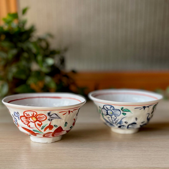 サンリオ ハローキティ×麦山窯 ろくべ型豆茶碗 - Hello Kitty 紅（あか） 5枚目の画像