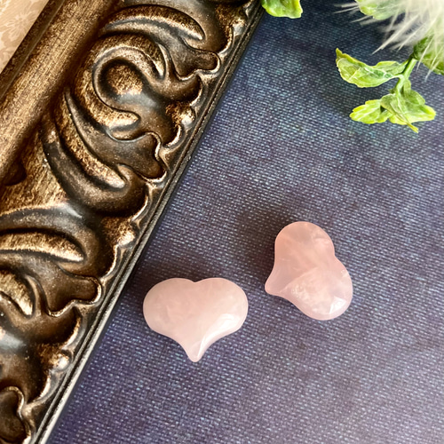 愛染明王護符&ハートローズクォーツ2コ《良縁のお守り》 天然石 Janice