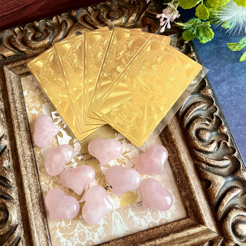 ★限定20セット★ ヴィーナスの象徴♡愛の石【ローズクォーツ＆愛染明王護符】❤️ ☆限定20セット☆ ヴィーナスの象徴♡愛の石【ローズクォーツ