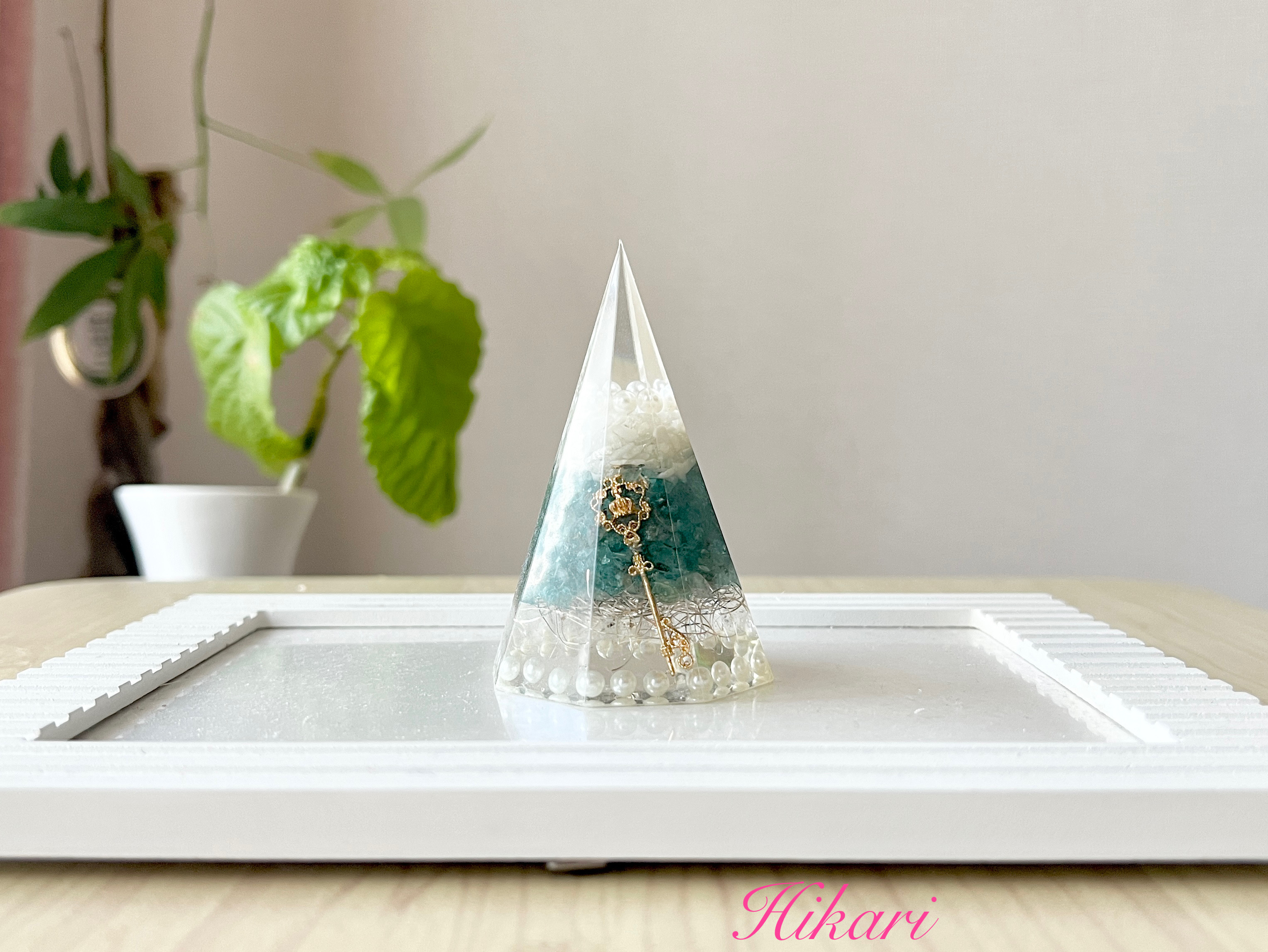 パールが詰まったLovelyオルゴナイト