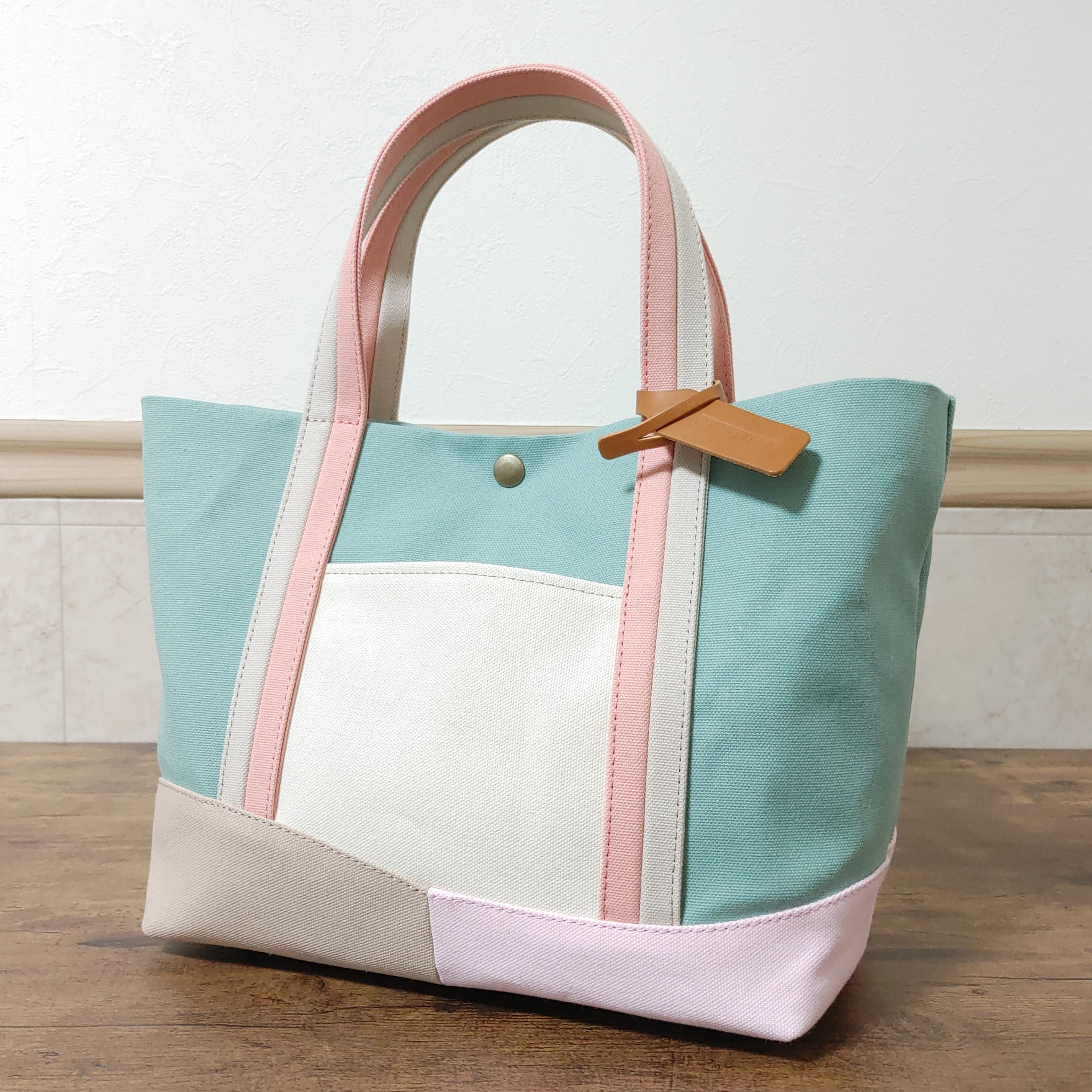 帆布 トートバッグ 『Pastel shower』