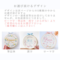 【バースボード・命名書刺繍キット】プレママ, マタニティ,誕生日,出産祝い,産休育休,/手作り/ベビーボード/オーダー 8枚目の画像