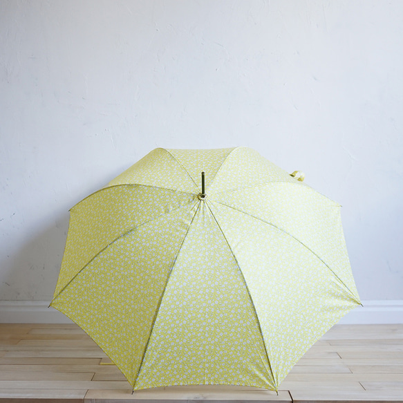竹の傘 blowing flower yellow 晴雨兼用 長傘 ALCEDO 161019 日傘 雨傘 19枚目の画像
