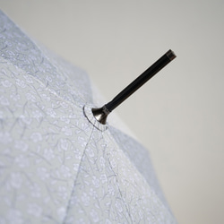 竹の傘 blowing flower grey 晴雨兼用 長傘 ALCEDO 161020 日傘 雨傘 小花柄 グレー 18枚目の画像