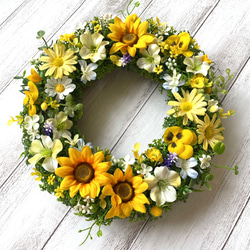 ひまわり（向日葵） リース のおすすめ人気通販｜Creema(クリーマ