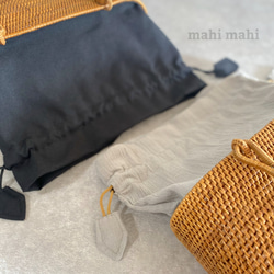 定番のベーシック☆ カジュアルに使えるかごバッグ 5枚目の画像