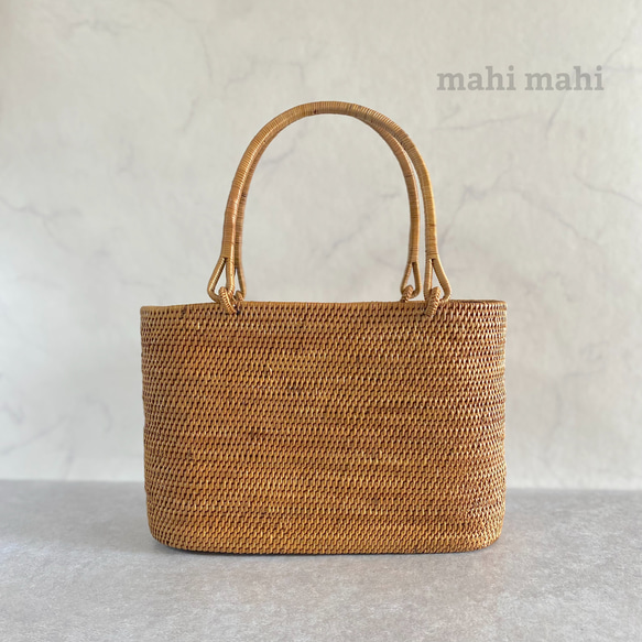 定番のベーシック☆ カジュアルに使えるかごバッグ 3枚目の画像