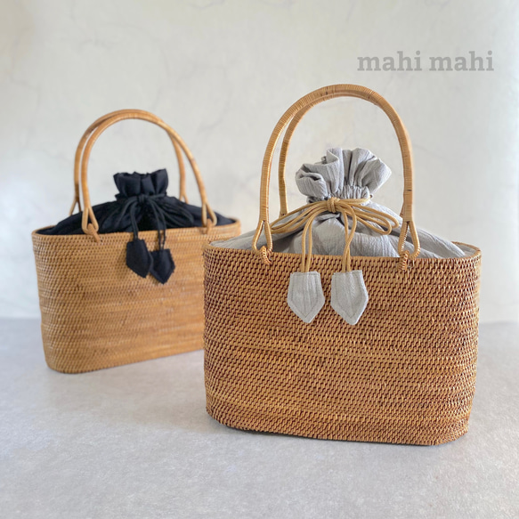 定番のベーシック☆ カジュアルに使えるかごバッグ 4枚目の画像