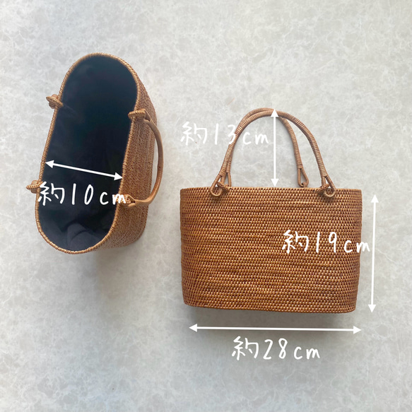 定番のベーシック☆ カジュアルに使えるかごバッグ 9枚目の画像