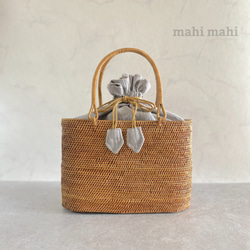 定番のベーシック☆ カジュアルに使えるかごバッグ 1枚目の画像