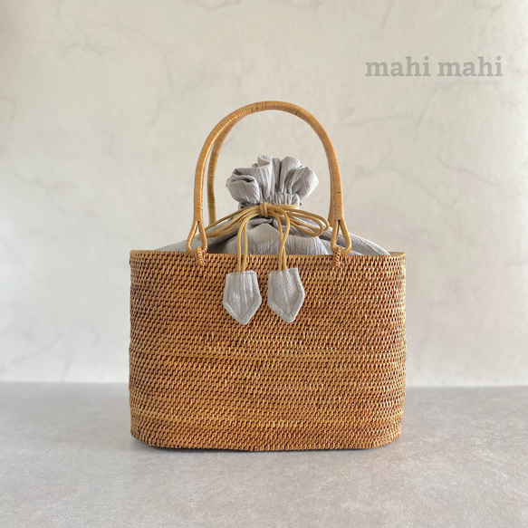 定番のベーシック☆ カジュアルに使えるかごバッグ 1枚目の画像