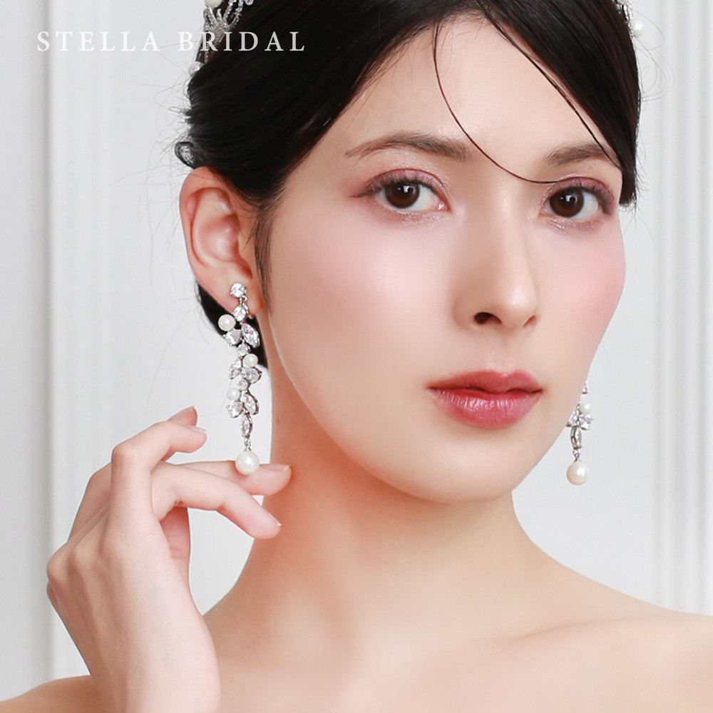 キュービックジルコニア ブライダルピアス Celestia - セレスティア【受注生産品】