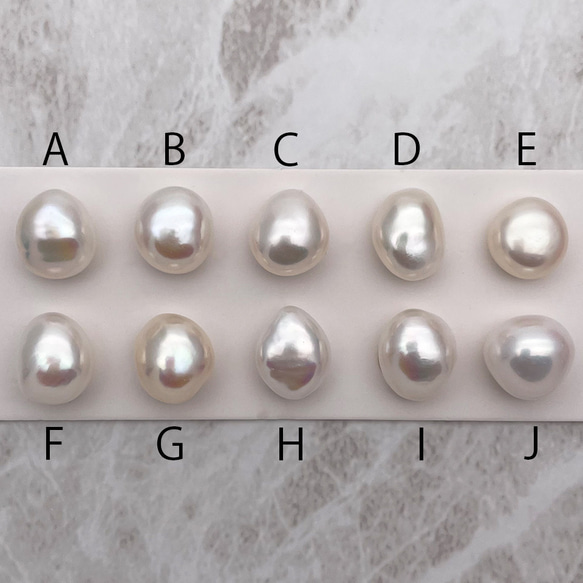 選べる 無穴 1粒 大粒 高品質 バロック淡水パール 穴なし 本真珠 ルース パーツ 素材 穴加工可 3枚目の画像