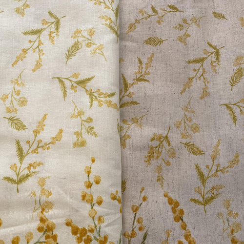 人気生地 再入荷！mimosa『momen-t 綿麻 ソフリー加工 F-2 ホワイト 
