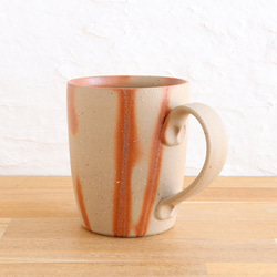 備前焼　マグカップ（ストレート）【緋襷】【A】【陶器・コーヒーカップ・コップ】 3枚目の画像