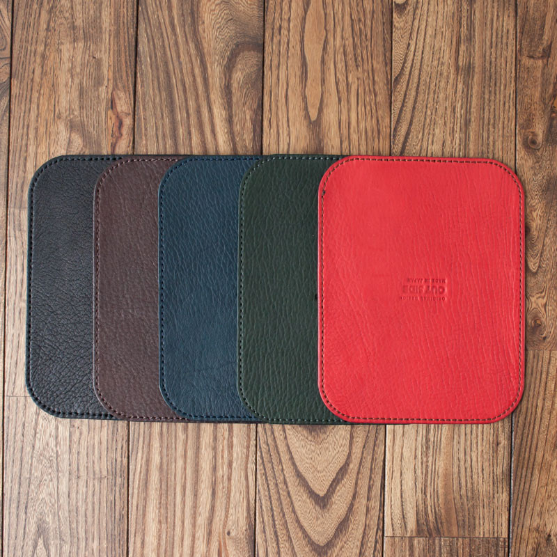 日本製牛革のマウスパッド ／ ５色