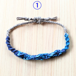 HEMP　ミサンガ　Bracelet　【生成りブレスレット①】 2枚目の画像