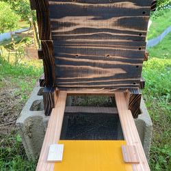 ニホンミツバチ巣箱前開き巣門スノコ付き 11枚目の画像