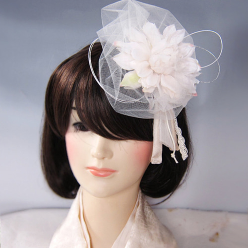 購入不可※グログランリボンのヘッドドレス オフ白 （ALICE and the  