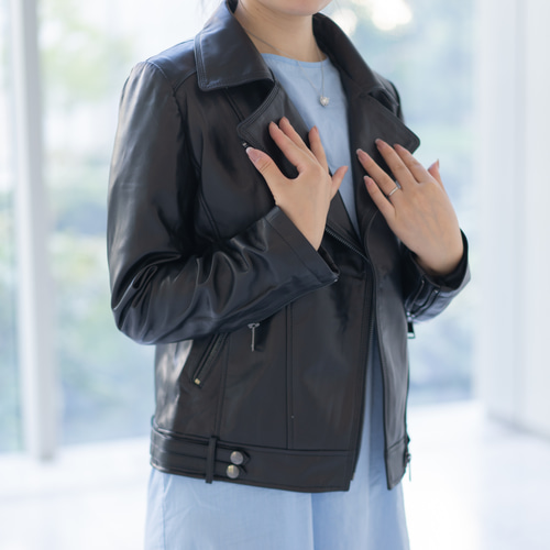 高級ラムレザージャケット 軽量・柔らか！ 定番 本革 送料無料  