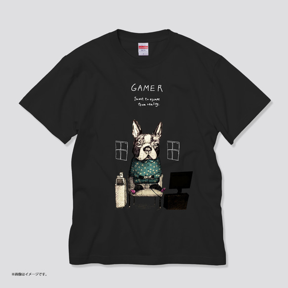 「GAMER」コットンTシャツ/送料込み 2枚目の画像