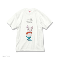 「I HAVE TO EFFORT」コットンTシャツ/送料無料 3枚目の画像