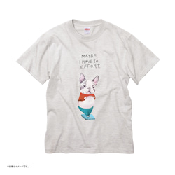 「I HAVE TO EFFORT」コットンTシャツ/送料無料 5枚目の画像