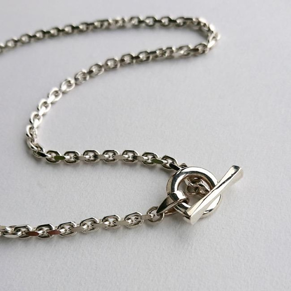 【G2MIX】Silver925 マンテル チェーンネックレスA 8枚目の画像